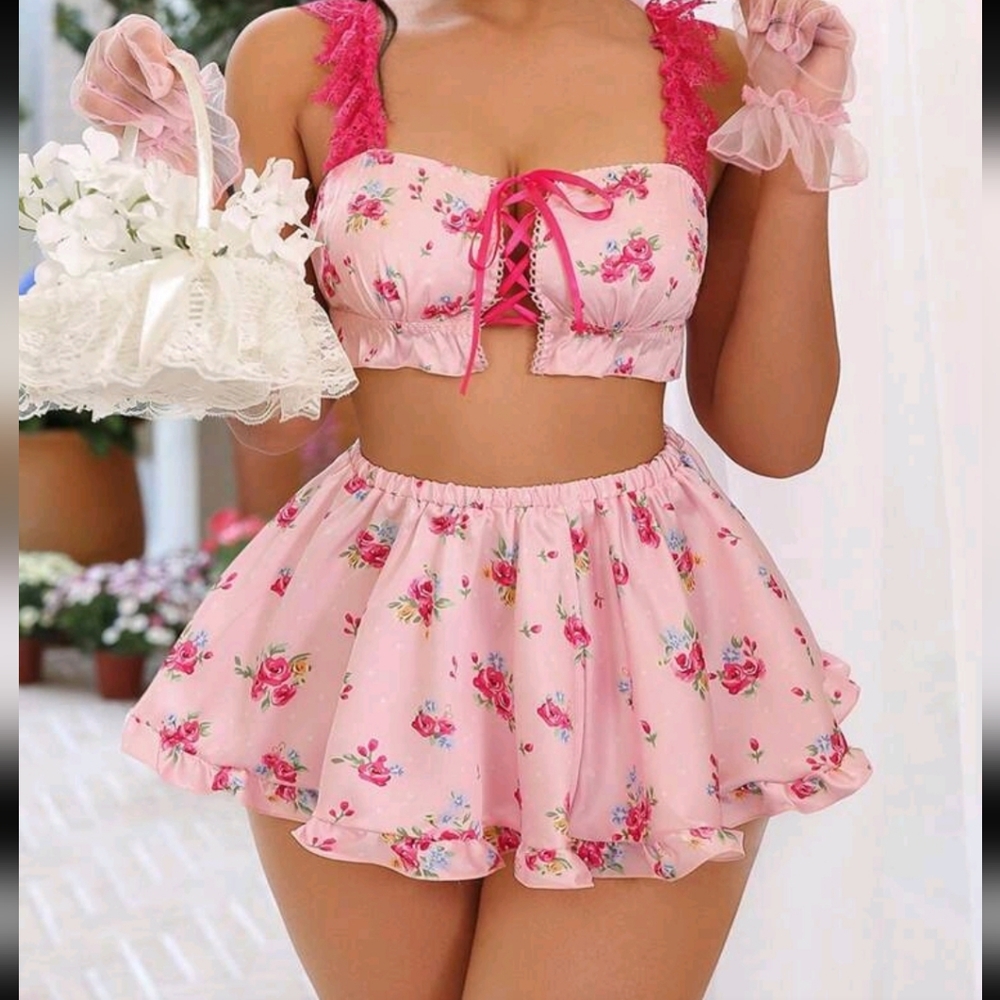 Floral Skirt Set